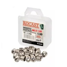 Jogo Rosca Postica Helicoil 25pcs M6X1X1,5D Rocast 1170002