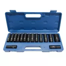 Jogo Soquete 1/2" de Impacto 15pcs 10-27MM Bremen 9464