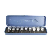 Jogo Soquete 1/2" Ponta Allen 9pcs CRV 3/16-5/8" Gedore IN19-9P