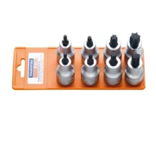 Jogo Soquete 1/2" Ponta Torx 8pcs T20AT60 Tramontina Pro 44844/508