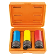 Jogo Soquete 1/2" de Impacto 3pcs Para Roda de Liga Leve 17-21MM Tramontina Pro 44889/203