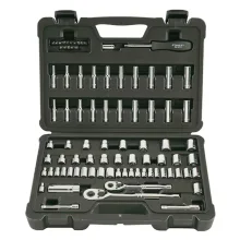 Jogo Soquete Sextavado e Acessorios 85pcs Encaixe 1/4" e 3/8" CRV 5/32-17MM Stanley STMT71651