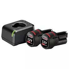 Kit 2 Baterias 12V 2ah e Carregador Gal 12V-20 Bivolt Bosch 1600A021KS