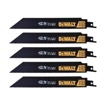 Lamina de Serra Sabre 5pcs Para Metal 8"X14-18DPP Dewalt DWA4188