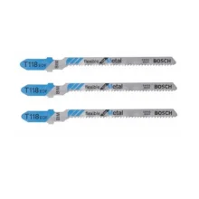 Lamina Tico Tico Encaixe Bosch 3pcs Para Metal BI 57MM Bosch T118EOF