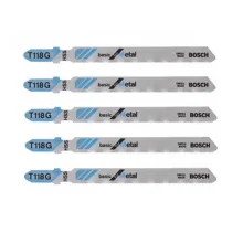 Lamina Tico Tico Encaixe Bosch 5pcs Para Metal HSS 67MM Bosch T118G