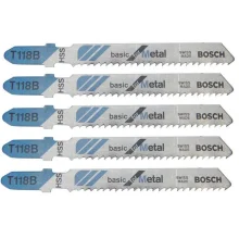 Lamina Tico Tico Encaixe Bosch 5pcs Para Metal HSS 67MM Bosch T118B