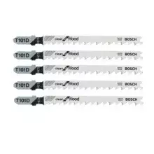 Lamina Tico Tico Encaixe Unico 5pcs Para Madeira 74MM Bosch T101D