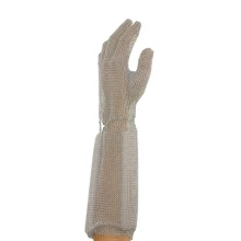 Luva de Malha de Aco Longa Esquerda M-8 Starrett MFG-M.L