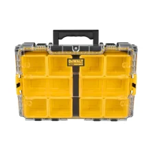 Maleta Plastica Organizadora Toughsystem 2.0 Tampa Transparente para Ferramentas 53X37X13CM Dewalt DWST08040