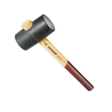 Martelo de Borracha Cabo de Madeira 75MM Gedore 227E3