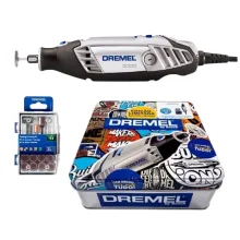Micro Retifica com 31 Acessorios e Lata 110V Dremel 3000