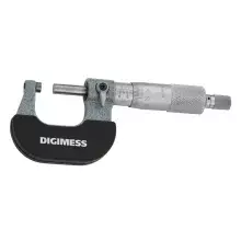 Micrometro Externo com Catraca Graduacao 0,01MM Arco Em ACO Forjado 0 A 25MM Digimess 110200