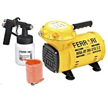 Motocompressor de Ar Direto Mega Jet 1/2HP 40 Libras com Acessorios 3,2PCM Bivolt Ferrari CMJ-210