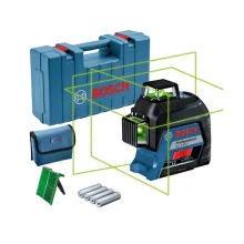 Nivel a Laser de 3 Linhas Verdes Automatico com Maleta 120M Bosch GLL 3 80G