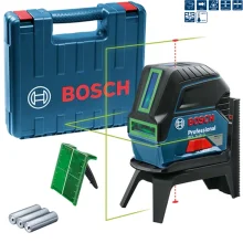 Nivel a Laser de Pontos e Linhas Cruzadas Verdes com Maleta 15M Bosch GCL2-15G