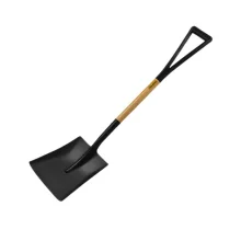 Pa Quadrada com Cabo Y de Madeira Punho Plastico Ajuntadeira Grande N4-275X330MM Paraboni 34066