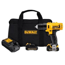 Parafusadeira Furadeira a Bateria 12V Max Com Bolsa Carregador e 2 Baterias 2AH 3/8" Bivolt Dewalt DCD710D2BR