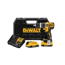 Parafusadeira Furadeira Impacto Bateria 20V Max Brushless com Maleta Carregador e 2 Baterias 2AH 1/2" Bivolt Dewalt DCD796D2-BR