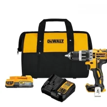 Parafusadeira Furadeira Impacto Bateria 20V Max Brushless com Bolsa Carregador e 1 Bateria 1,7AH 1/2" Bivolt Dewalt DCD796E1-BR