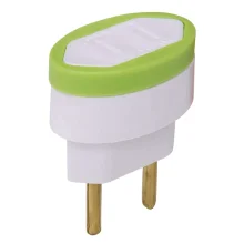 Plug Adaptador para Tomada 2 Pinos Chatos para Redondo 10A Daneva/Legrand 1550