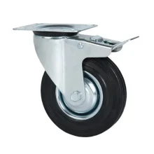 Rodizio Giratorio com Freio ARO ACO Furos 102X84MM Capacidade 60kg 4" Marcon RM104