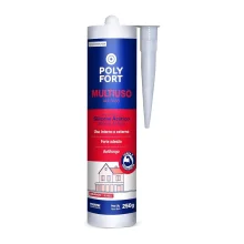 Silicone Acetico Branco USO Geral Polyfort 250G Pulvitec ZB115