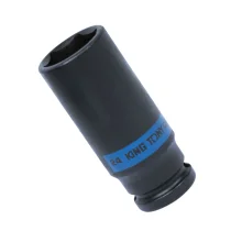 Soquete de Impacto Extralongo Encaixe 1/2" 1/2X24MM King Tony 443524M
