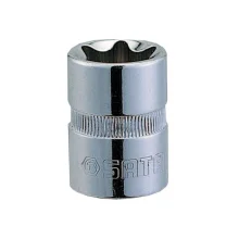 Soquete E-Torx Encaixe 1/2" CRV 1/2XE10 Sata ST13701SC