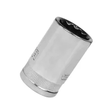 Soquete Estriado Encaixe 1/2" CRV 1/2X11/16" Sata ST13507SC