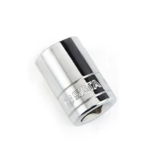 Soquete Estriado Encaixe 1/2" CRV 1/2X1/2" Sata ST13504SC