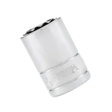 Soquete Estriado Encaixe 1/2" CRV 1/2X15/16" Sata ST13511SC