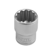 Soquete Estriado Encaixe 1/2" CRV 1/2X3/4" Gedore D19