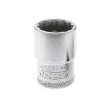 Soquete Estriado Encaixe 1/2" CRV 1/2X36MM Gedore D19