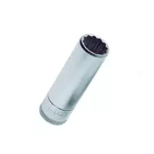 Soquete Estriado Longo Encaixe 1/2" CRV 1/2X13/16" Gedore D19L