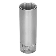 Soquete Estriado Longo Encaixe 1/2" CRV 1/2X3/4" Tramontina Pro 44830/107