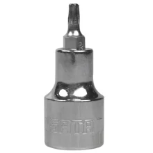 Soquete Ponta Torx Encaixe 1/2" CRV 1/2XT25 Sata ST24102SC