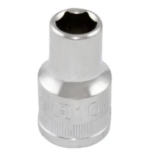 Soquete Sextavado Encaixe 1/2" CRV 1/2X10MM Sata ST13301SC