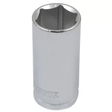 Soquete Sextavado Longo Encaixe 1/2" CRV 1/2X27MM Sata ST13415SC