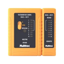 Teste de Cabo de Rede Rj45 Rj11 Multitoc NS468