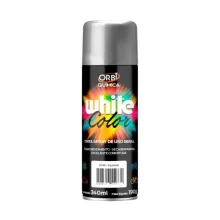 Tinta Spray Aluminio Uso Geral Orbi Spray 340ML Orbi WHITE COLOR