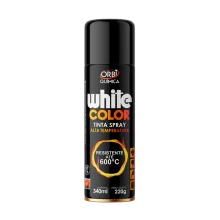 Tinta Spray Preto Fosco Alta Temperatura Orbi Spray 340ML Orbi WHITE COLOR
