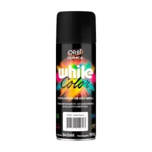 Tinta Spray Preto Fosco Uso Geral Orbi Spray 340ML Orbi WHITE COLOR