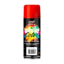 Tinta Spray Vermelho Uso Geral Orbi Spray 340ML Orbi WHITE COLOR