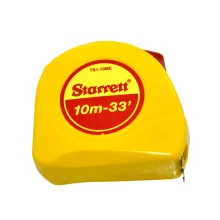 Trena de Aco Caixa Plastica Graduacao Em MM/POL com Trava e Presilha 10MX1" Starrett KTS1-10ME-S