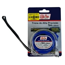 Trena de Aco Caixa Plastica Graduacao Em MM/POL com Trava e Presilha 5MX1" Disflex 33008