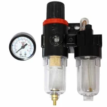 Unidade de Manutencao com Manometro Filtro Regulador e Lubrificador 1/4" V8 Brasil FA08