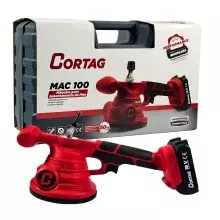 Ventosa Vibrador Assentamento Piso a Bateria 18V Brushless com Carregador e 1 Bateria 1,5AH Bivolt Cortag MAC-100