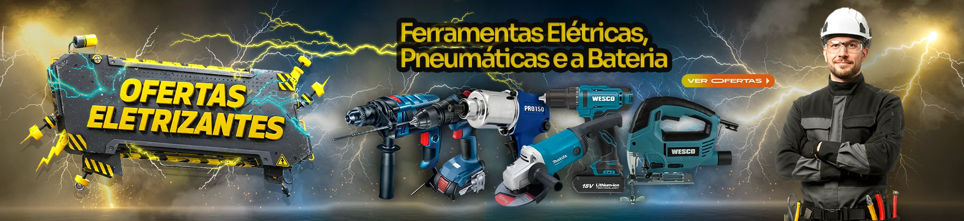 8	Ferramentas Elétricas, Pneumáticas e à bateria