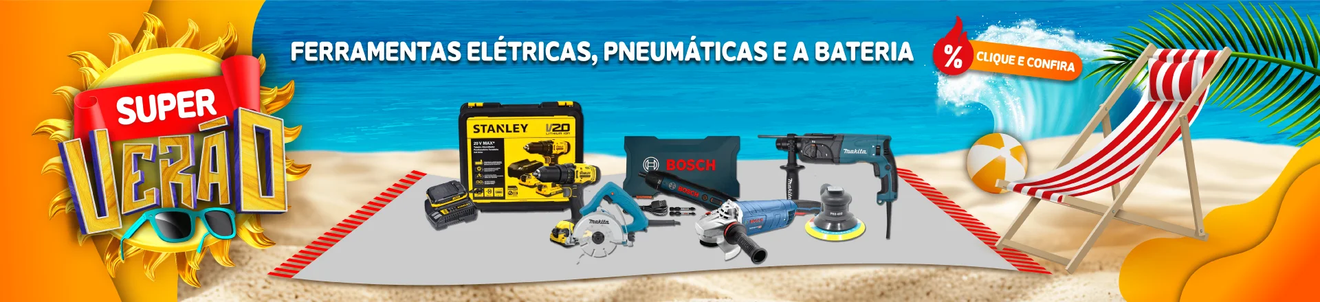 Ferramentas Elétricas, Pneumáticas e à Bateria 2025